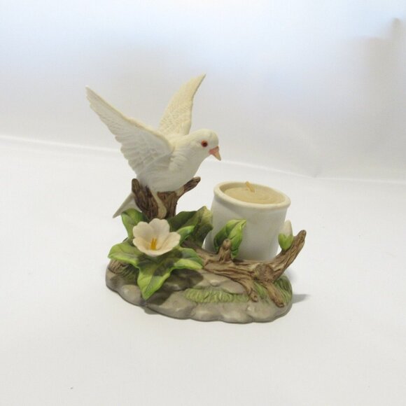 Vintage 1989 Arnart Royal Carlton Dove Figurine with Candle J. Byron - Picture 1 of 6